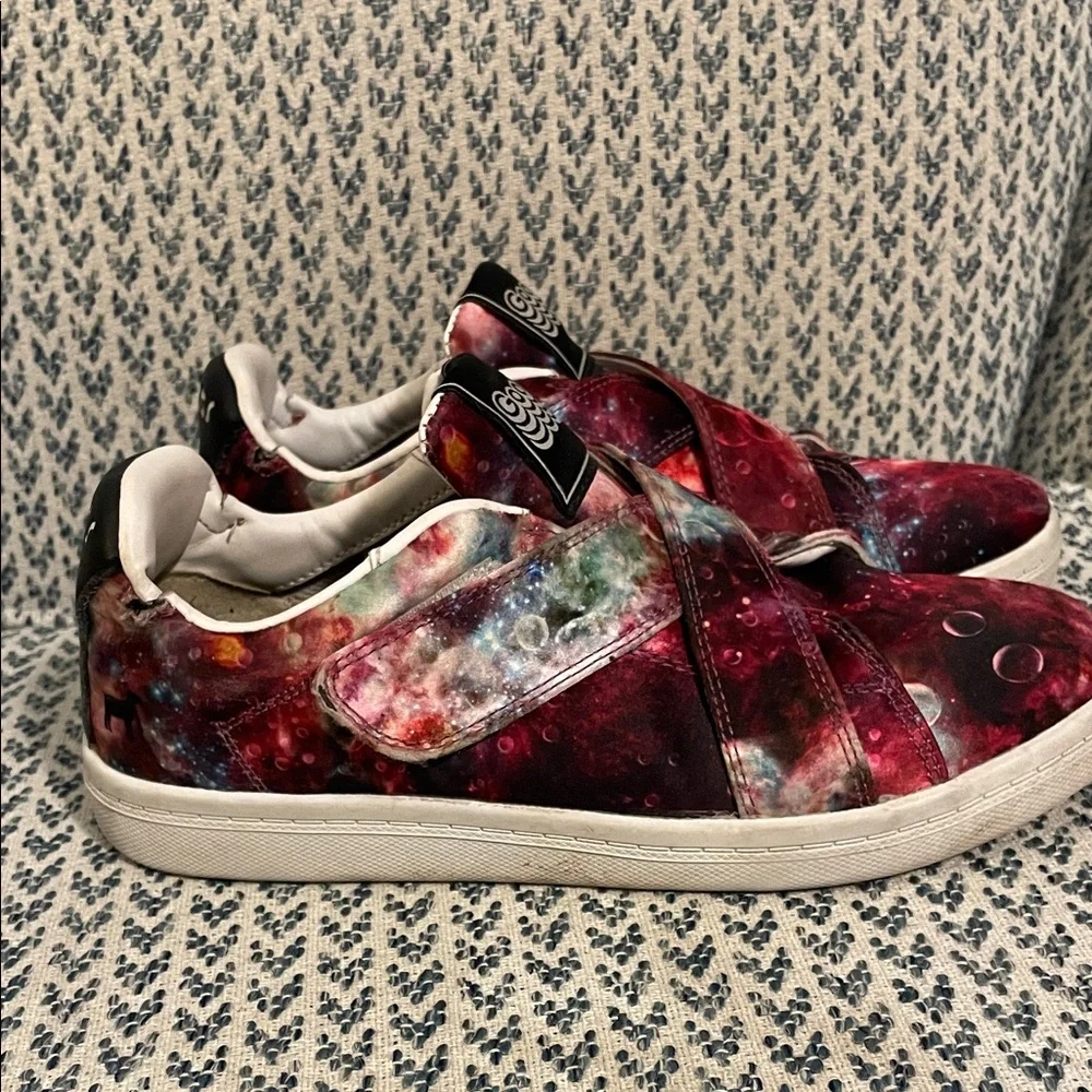 Kids Galaxy Print Slip-On Sneakers - Red‎ Multi